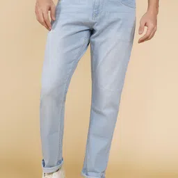 wrogn Men Relaxed Fit Mid Rise Blue Jeans-picture-12