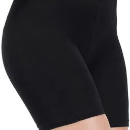 aj fashions Pack of 3 Solid Women Black Basic Shorts image 4