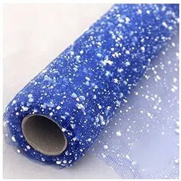 3a featuretail Blue Snow Net Fabric Roll for Flowers/Gift Wrapping & Decoration Polyster Gift Wrapper-picture-16
