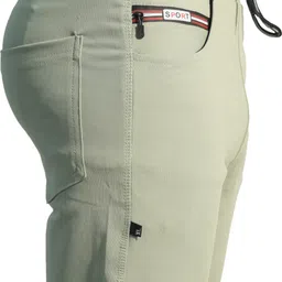 khozi Men Solid Light Green Track Pants image 3