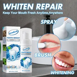 growkesh Teeth Whitening Foam Gel Toothpaste, Deep Clean, Plaque Removal Teeth Whitening Kit image 5
