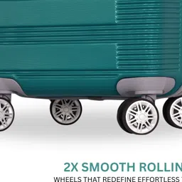 stunnerz Medium Cabin & Check-in Set (65 cm) 8 Wheels - ABS Lightweight Suitcase Trolley bag -with Anti-Theft Zipper - Multicolor image 5