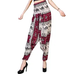 narnari Printed Rayon Women Harem Pants-picture-19