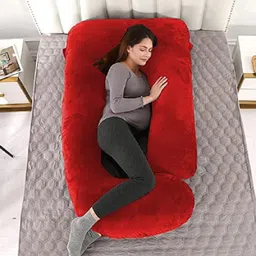 wild mint ultra soft j shaped pillow Polyester Fibre, Microfibre Solid Pregnancy Pillow Pack of 1 image 2