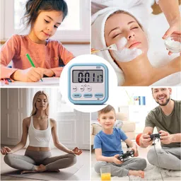 romj Digital Blue Clock image 4