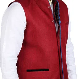 platinum studio Solid Men Waistcoat image 2