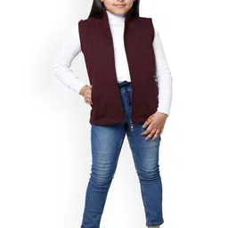 BAESD Girls Pack Of 2 Fleece Lightweight Open Front Jacket image 2