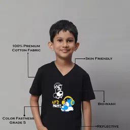 Friskers Boys Graphic Printed Slim Fit Pure Cotton T-shirt image 2