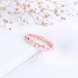 giva Rose Gold Wreath Ring for girls Sterling Silver Rhodium Plated Ring-picture-21