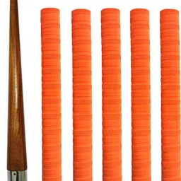 hackerx Cricket Bat Orange Grip + One Wooden Cone Chevron-picture-13