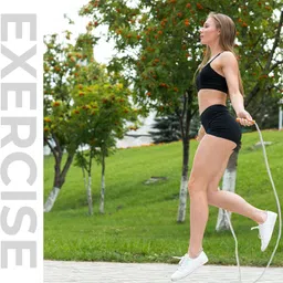 ug sports Jumping/Skipping Rope with Wooden Handle for Weight Loss, Gym For Men & Women - Brown image 5