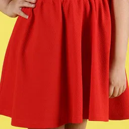NEUDIS Self Design Flared Mini Skater Skirt image 2