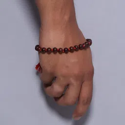 RDK Red Pure Sandalwood Prayer Japa Mala With Tassel image 2