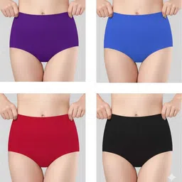 louis craft Pack of 4 Women Hipster Multicolor Panty-picture-37