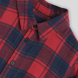 Somersault Boys Checked Pure Cotton Shirt with Trousers image 3