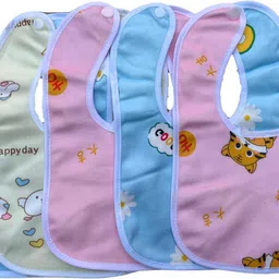 paandri colourfull bibs of kids for feeding and drooling pack of 5-picture-25
