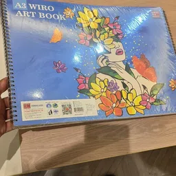 write on white Premium A3 Wiro Art 40 Pages Pack Of 4 Notebook Regular Notebook Ruled 40 Pages-picture-31