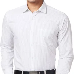 Men Slim Fit Striped Formal Shirt-image-58
