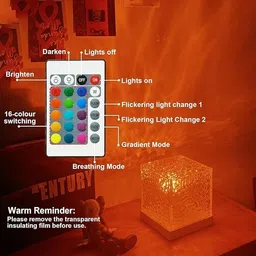 crazyabbs Projector Lights Ocean Wave, Romantic Warm Ocean Wave Water Night Night Lamp image 3