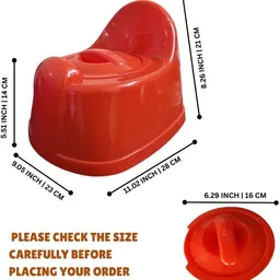 freedoplast Baby Potty Training Seat – Durable Plastic Potty Chair with Backrest Potty Seat image 3