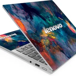 Anweshas Lenovo Blue Smoke Full Panel Laptop Skins Upto 15.6 inch - No Residue, Bubble Free - Removable HD Quality Printed Vinyl/Sticker/Cover Self Adhesive Vinyl Laptop Decal 15.6-picture-21