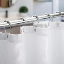 kshmanidhaye 12pcs Stainless Steel Shower Curtain Hooks Rust Proof Heavy Curtain Ring image 5