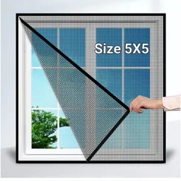 blemy FLIPKART/BL/WINDOW/5X5SIZE/BLACKCOLOUR/_23 HDPE - High Density Poly Ethylene Washable Adults Mosquito Net-picture-14