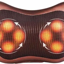 NWLY NW-120152 Apple Massage Pillow for Muscle Relaxation Back Massager Electric Massager with Heat Deep Tissue Kneading for Cervical, Shoulder, Waist etc - 8 Roller Massager image 2