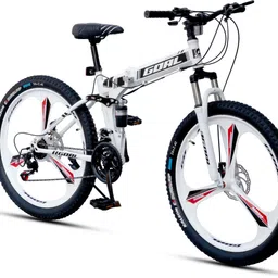 goal FOLDING WHITE 26 T (inch) Folding Bikes/Folding Cycle image 1