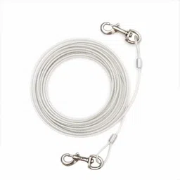 gocart Stainless Steel Pet Tie-Out 15 Feet Cable Leash For Dogs Great For Yard Camping 450 cm Dog Chain Leash-picture-20