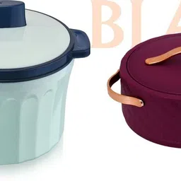 blal Plastic Thermoware Casserole Set | Insulated Hot Pot for Kitchen & Dining Pack of 2 Thermoware Casserole Set-picture-12