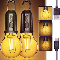 sevenspace Unbreakable Hanging Clip Bulb - Emergency Lamp Bulb Light pack of 2 (Yellow) 8 hrs Bulb Emergency Light-picture-40