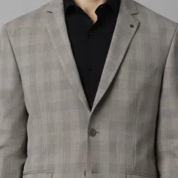 louis philippe Men Single Breasted - 2 button Checkered Suit-picture-30