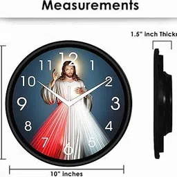 ashashine Analog 25 cm X 25 cm Wall Clock image 3