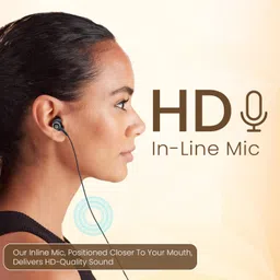 portronics Conch Sigma C in Ear Type C Wired Earphones,in Line HD Mic,14.2mm Driver Wired Headset image 2