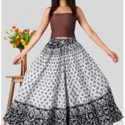 tankaviss Women Printed Regular White Skirt-picture-16