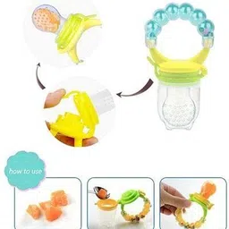 prettify My NewBorn Baby Rattle Teether And Rattle Nibbler pack Of 2 Teether and Feeder image 4