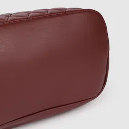 Caprese Maroon Quilted Shoulder Bag image 2