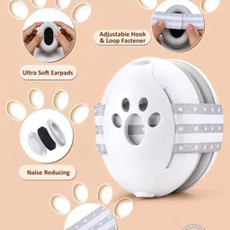 verilux Baby Ear Muffs 2 in 1 Noise Canceling with Adjustable Soft Headband for Toddlers Ear Muff image 3