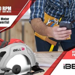 ibell CS85-71, 1400W, 4800RPM, 185MM Circular Saw Handheld Tile Cutter image 3