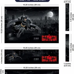 Flipkart SmartBuy Combo of Full Body Laptop Skin and Mouse Pad - Batman Gotham City View No Residue Removable Self Adhesive Vinyl Reusable Laptop Skin Compatible for 15.6 inch image 4