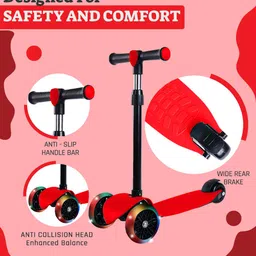 miss & chief Pulse+ 3 Wheel Scooter for Kids, Lightweight|Foldable & Adjustable Height image 3