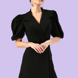 arbiter collection Women Bodycon Black Mini/Short Dress-picture-12