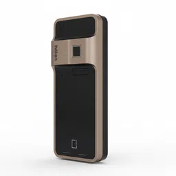 HAKEN SYSTEMS LLP Haken Rim Digital Door Lock 5-Way with Fingerprint, PIN, RFID, Key & Dual Auth (Champagne Gold) Smart Door Lock image 2