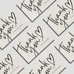 lazylines Thank You Card Minimal and Modern Design Business Card image 5