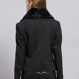 monte carlo Wool Blend Coat For Women image 4