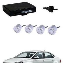 ayw 4 White Parking Sensors With LED Display Which Increased Safety of Passengers/Car One Alarm Kit For Vento Parking Sensor-picture-25