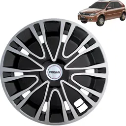 prigan Verito Vibe Drive Silver Black 14 INCH Wheel Cover For Mahindra Verito Vibe-picture-14