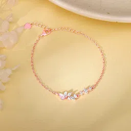 giva Sterling Silver Zircon Rhodium Bracelet-picture-37