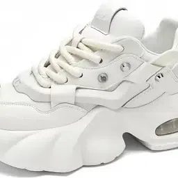 jaksio White Sport Running Walking Casual Sneakers For Men Sneakers For Men image 3